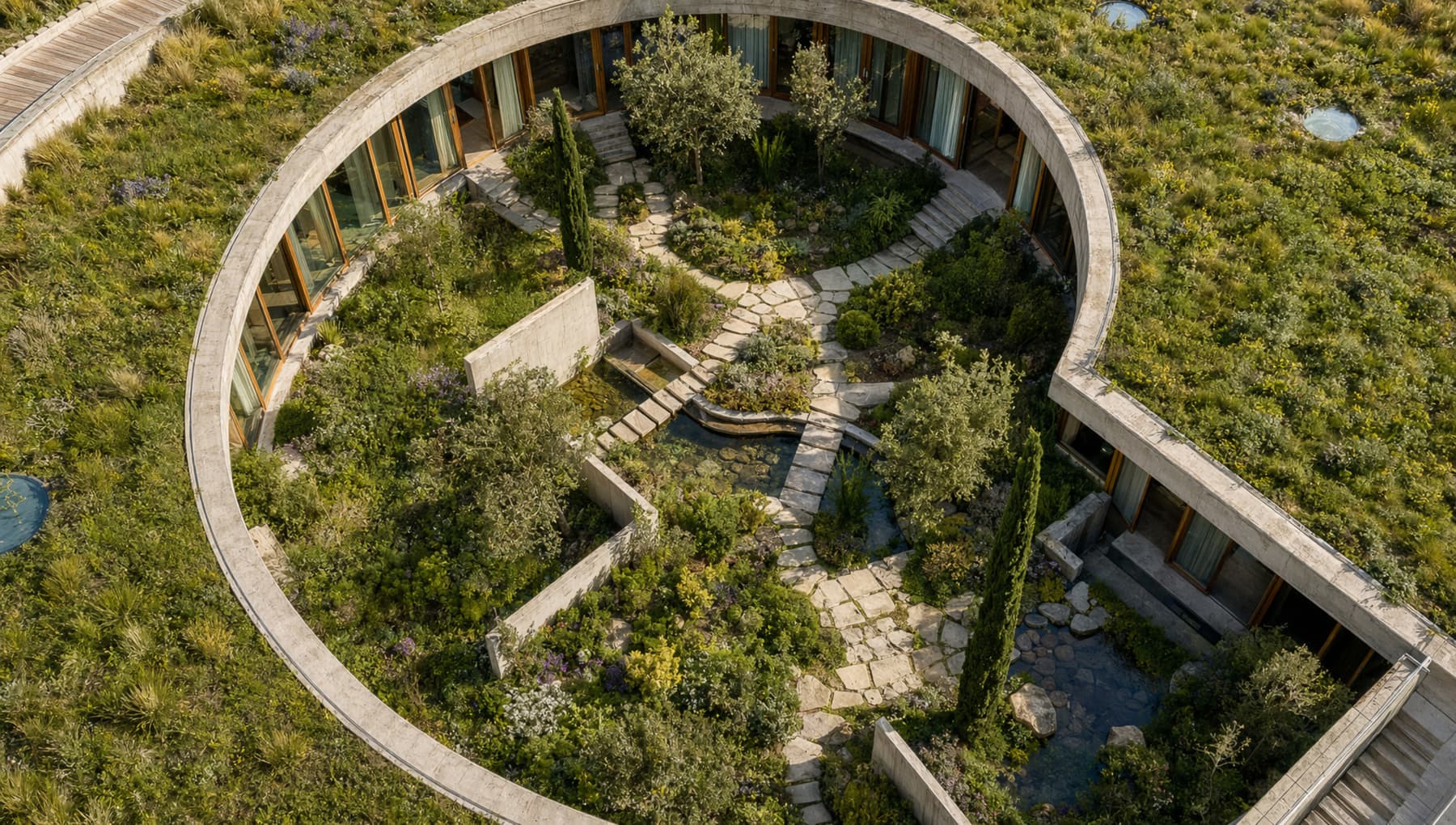 Konzeptstudie Rundhaus Allgäu — Ansicht 6