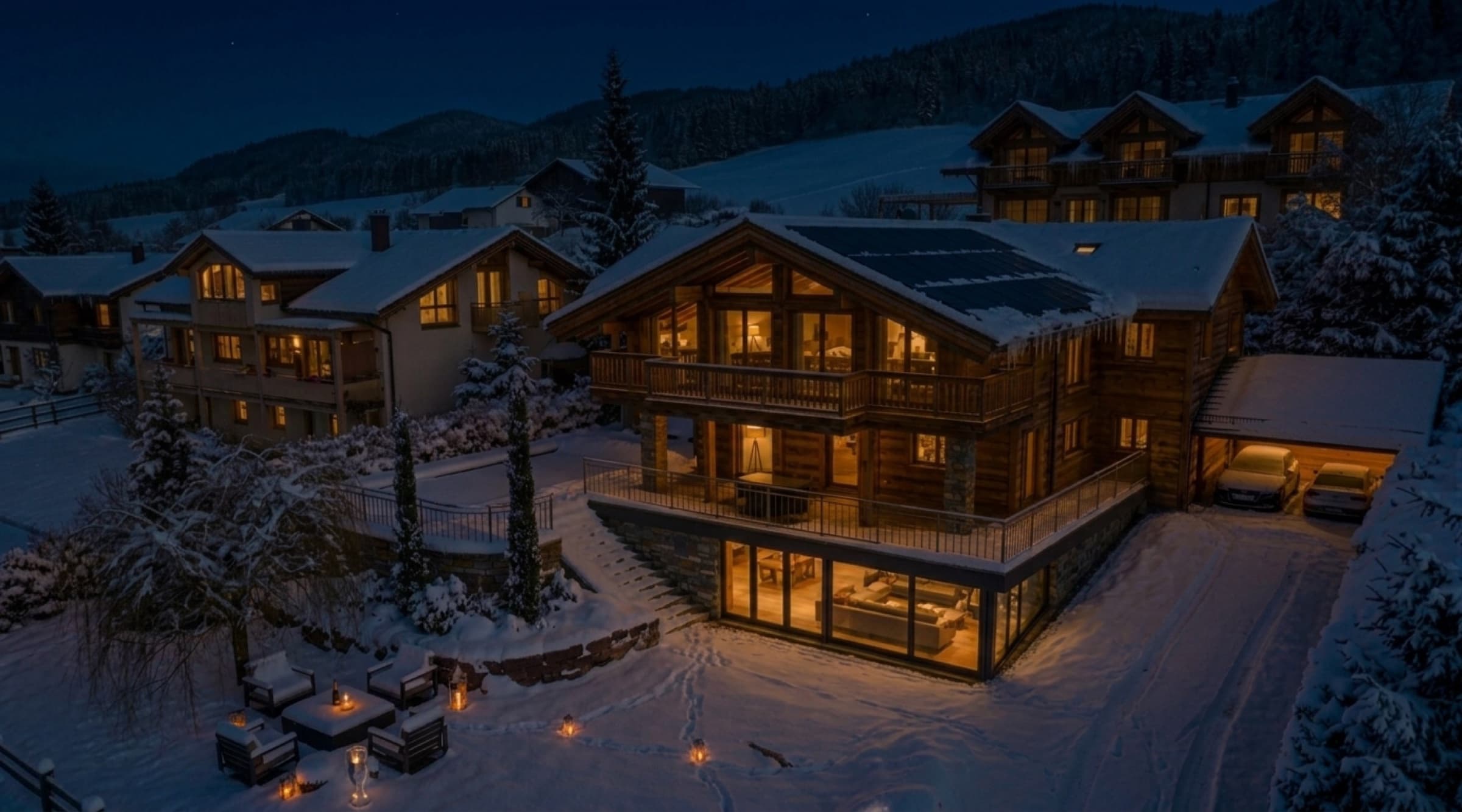 Hangvilla im Chalet-Stil — Ansicht 12