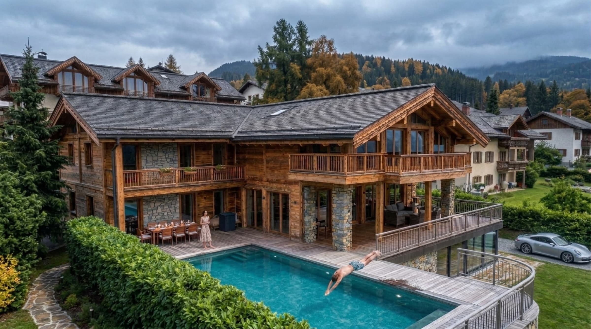 Hangvilla im Chalet-Stil — Ansicht 5
