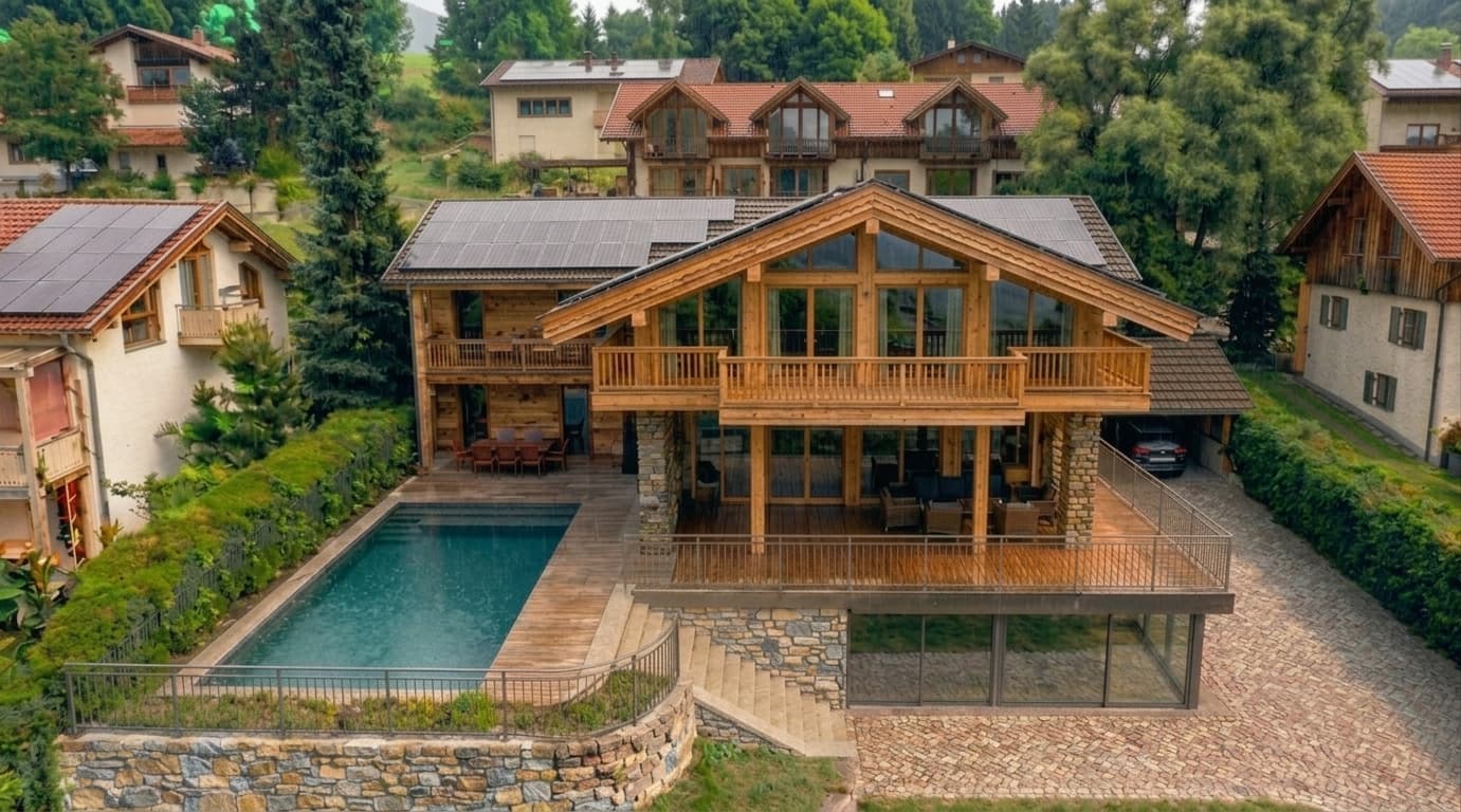 Hangvilla im Chalet-Stil — Ansicht 2