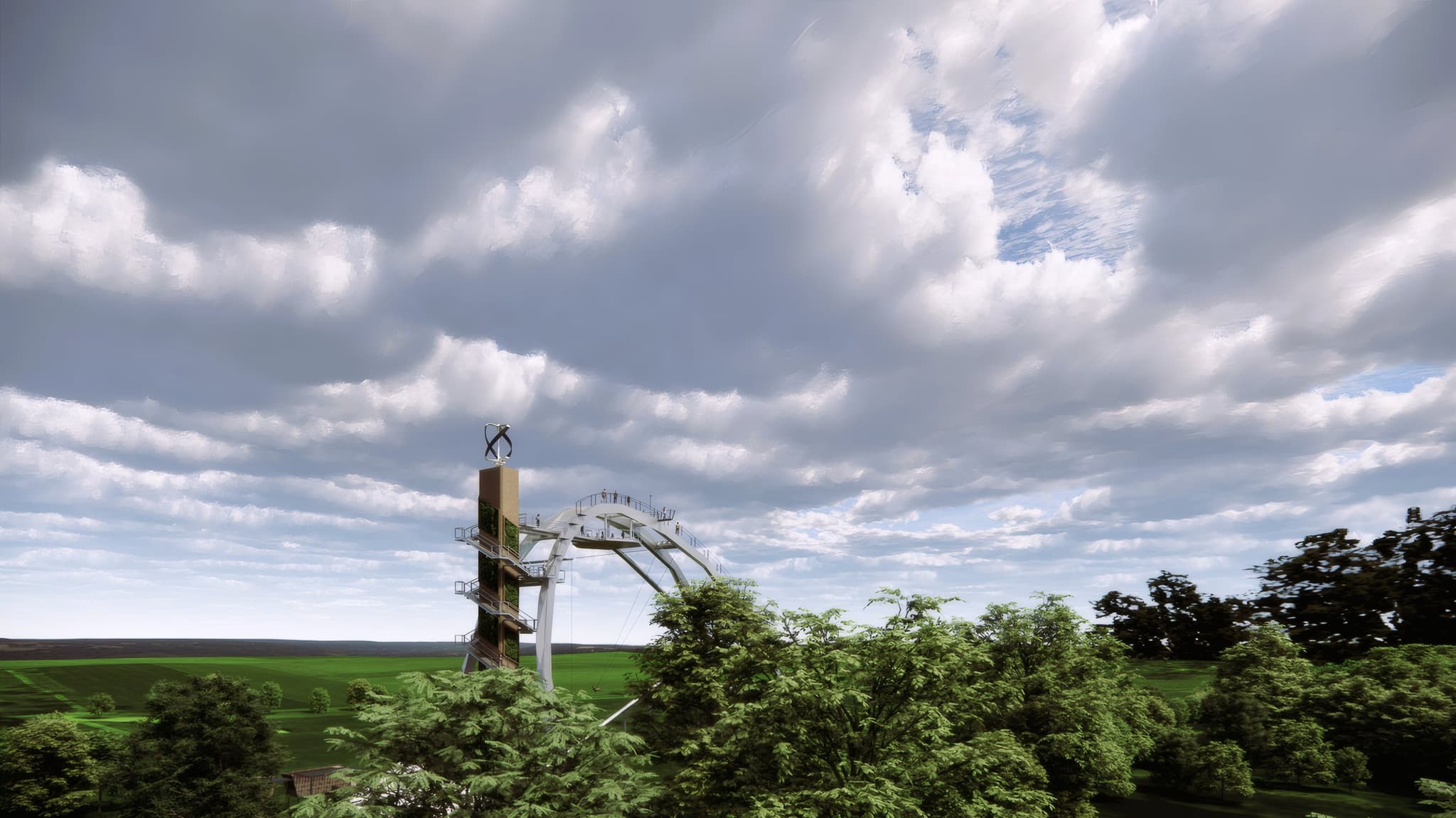 SkyLoop 360 — Aussichts- und Eventturm Mardorf — Ansicht 1